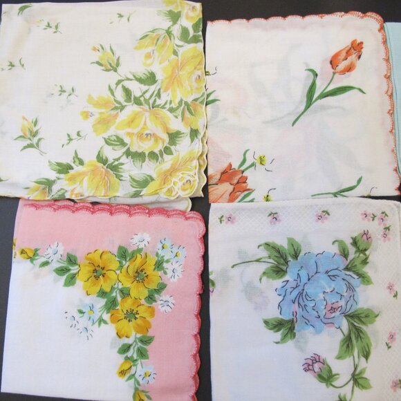 set of six handkerchiefs - Picture 2 of 3
